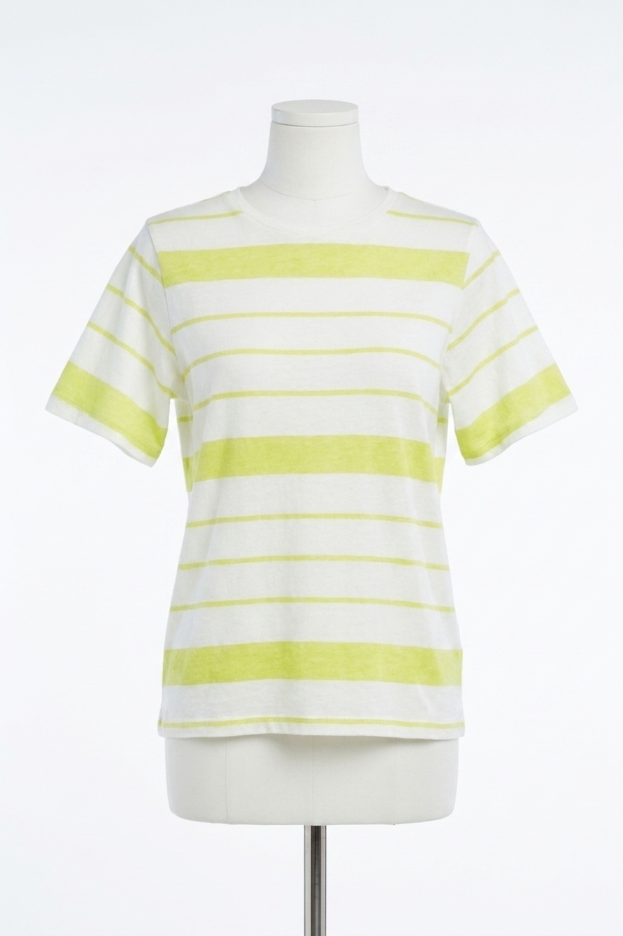 NEW FAVORITE DAUGHTER the joanne top in green tea stripe